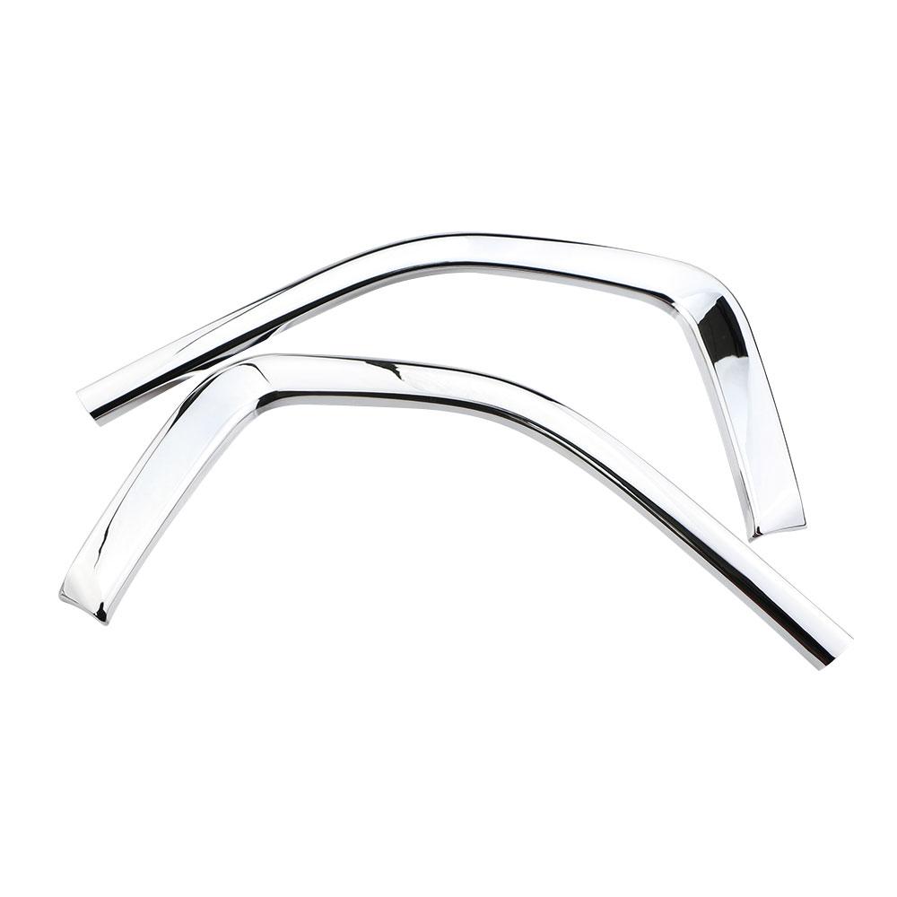 2pcs/set for Toyota Innova 2016 2017 2018-2022 Modification ABS Chrome Car Front Grill Net Trim Sticker Decoration Accessories