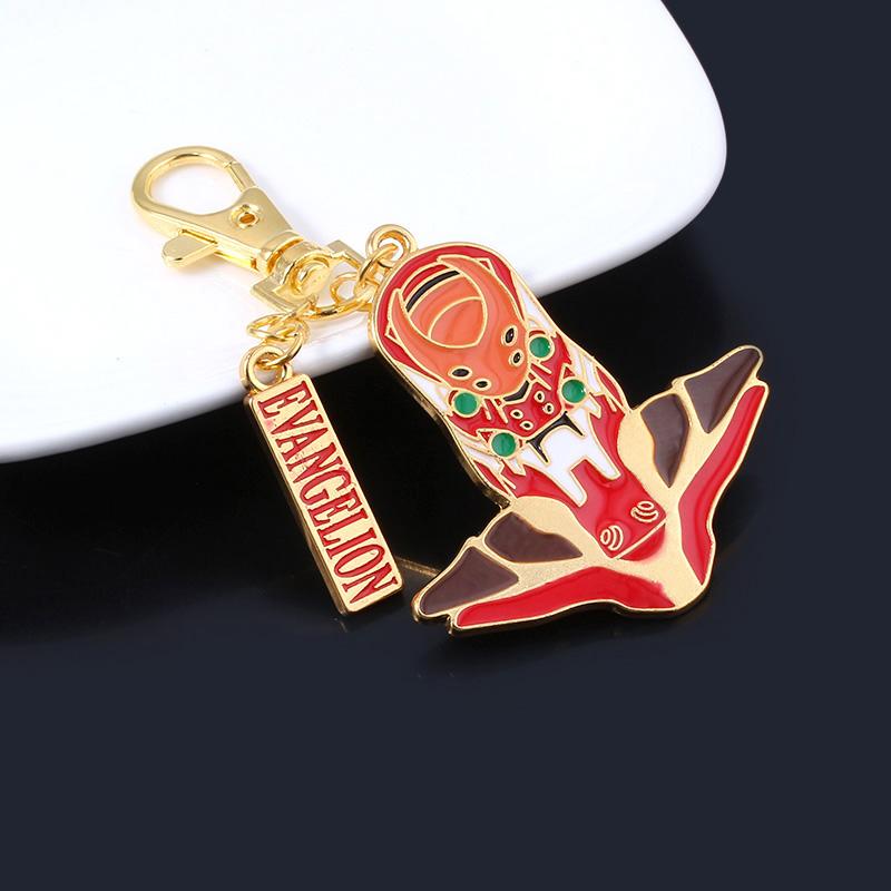 Anime EVA Keychain Spear of Metal Pendant Ayanami Rei Ikari Shinji Asuka Langley Soryu Cosplay Key Chain for Women Men Jewelry
