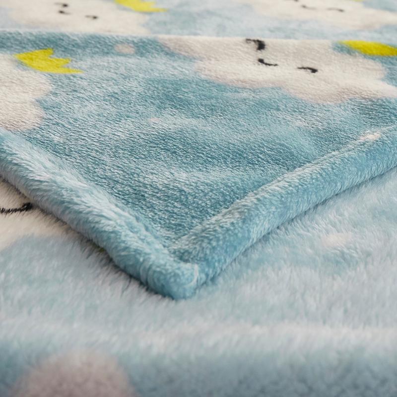 Gentle Blanket Designed for Beds Thin Coral Fleece Plaids Designed for Sofa Single/Queen/King Blanket Designed for Travel Reactive Printed Blanket
