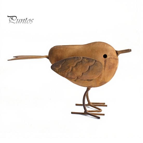 Decorative Bird Sculptures for Bedroom Rustic Metal Birds Decoration, Outdoor Garden Statue Ornaments, Unique Statues Birthday Gifts Distressed