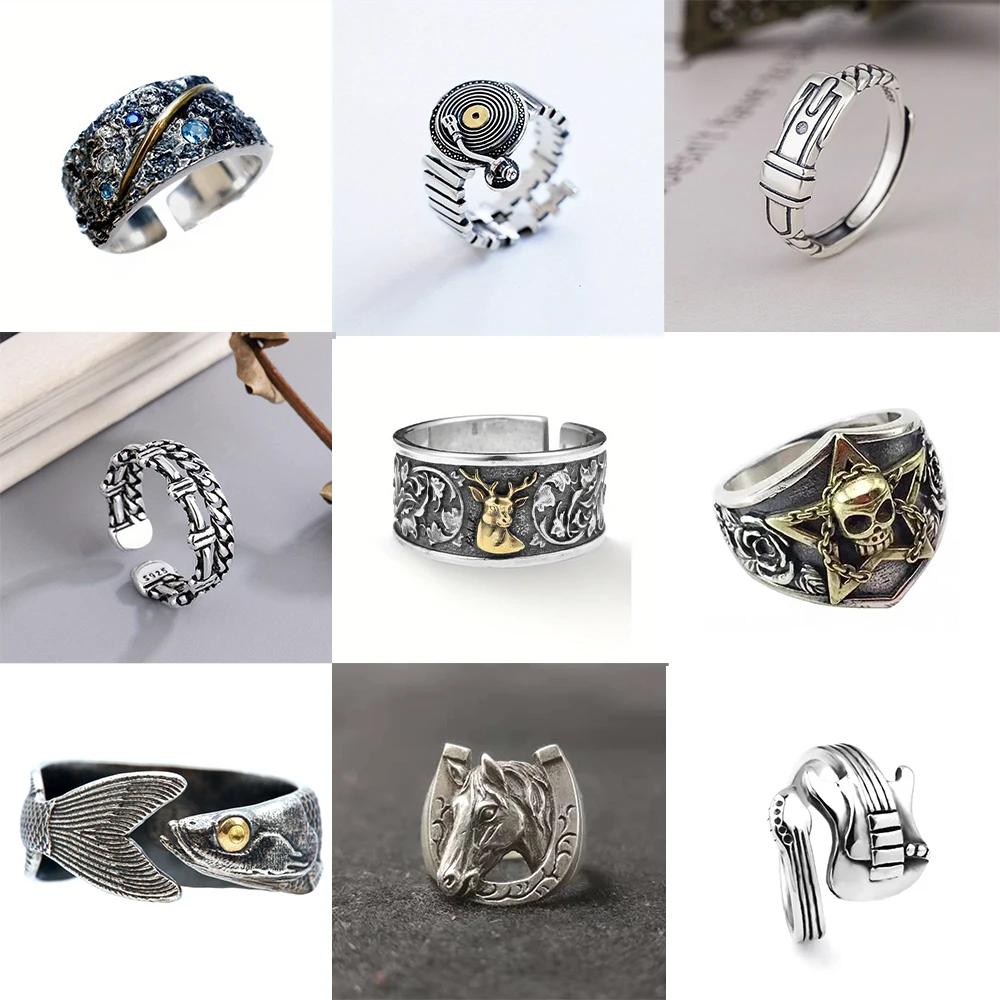 Europe and The United States Fashion A Variety of Men and Women Hip-hop Trend Punk Ring Street Party Gift Skull Ring Accessories