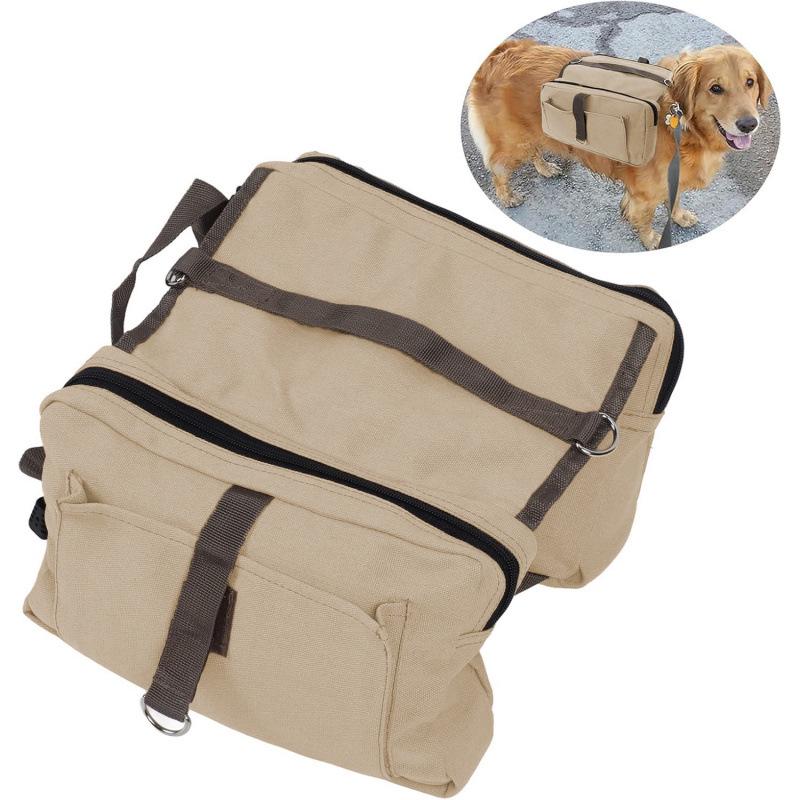 Pet Hiking Backpack with Saddle Bags for Medium To Large Dogs - Multi-functional Travel Pack