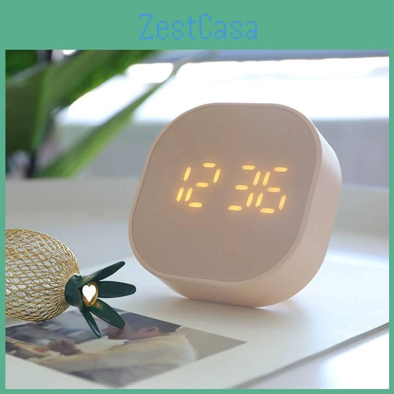 Alarm Mini Square Clock With Touch Screen Timer And Temperature Display Use