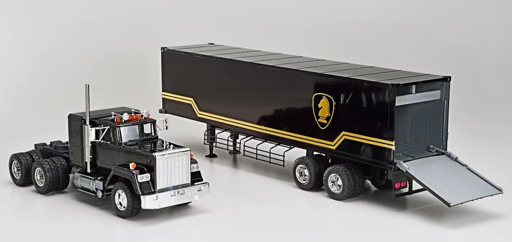 Aoshima Bunka Kyozai Movie Mecha Series Knight Rider Knight Foundation Trailer Scale Plastic Model KR-05 1/28