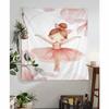 Pink Ballerina Girl Butterfly Anime Tapestry Hanging Tarot Hippie Wall Rugs Dorm Home Decor