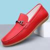 Fashion 2025 New Fashion Men Korean Style Soft Leather Slip-on Business Loafers Shoes Man Casual Lazy  Boat Shoes Comfort Driving Shoes