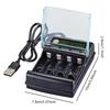 4 Slots Battery Charger Independent Charging Speedy Smart Charger Intelligent Battery Charger for 1.5V AA/AAA Batteries Charger