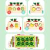 Carrot Pull Shape Sorting Toy Multifunctional Puzzle Game Toy Creative Orchard Shape Toy  Kids