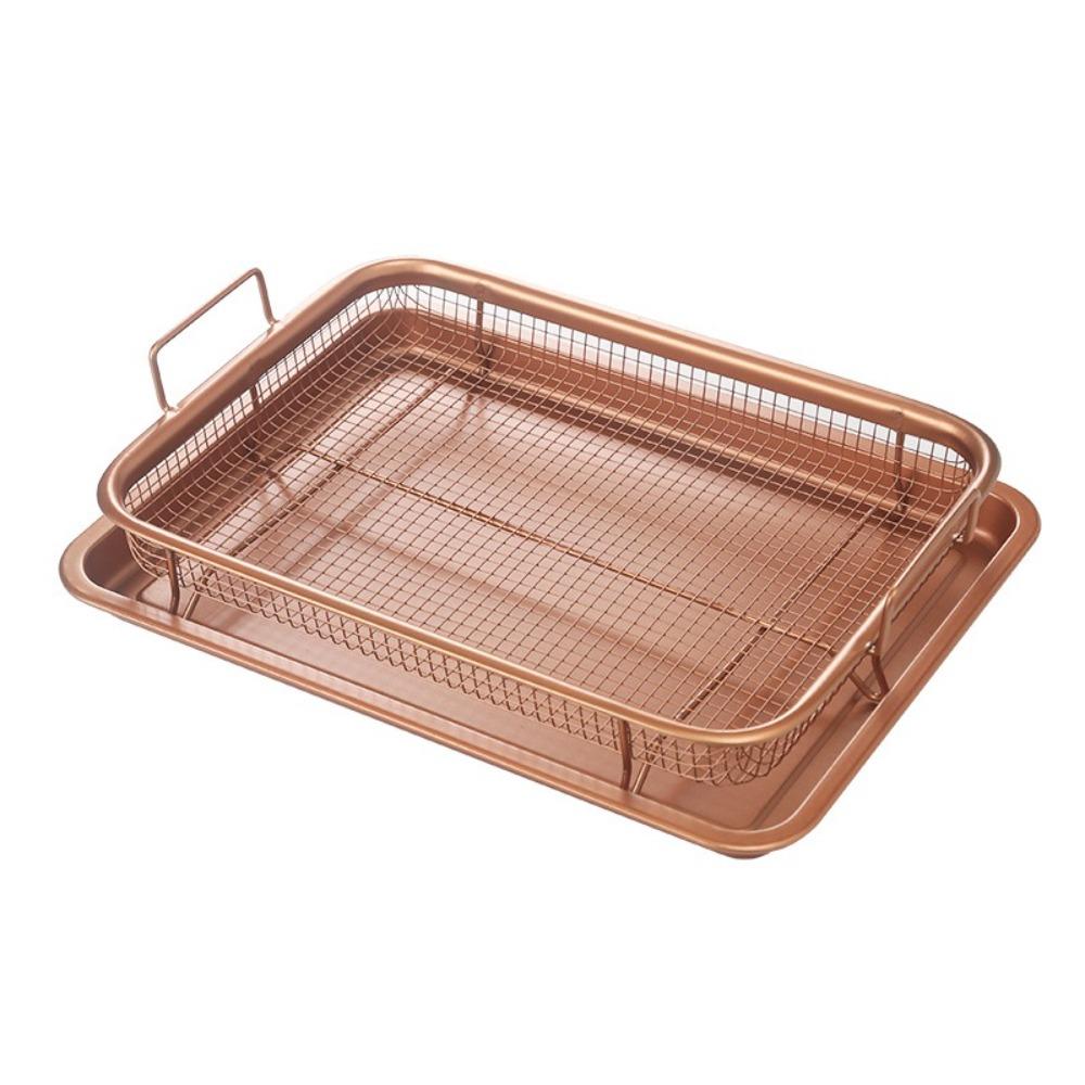 Oven Baking Tray Barbecue Plate Non-Stick Roasting Pan Rack Set  Kitchen Tools