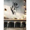 Wall Art Peace Symbol Metal Flowers Modern Home Decor Craft