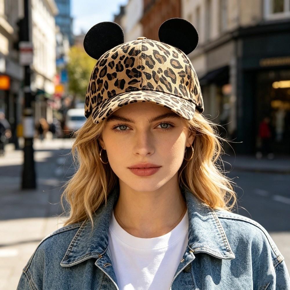 Adjustable Cat Ears Baseball Cap Cotton Sun Hat Fashion Duckbill Hat  Four Season