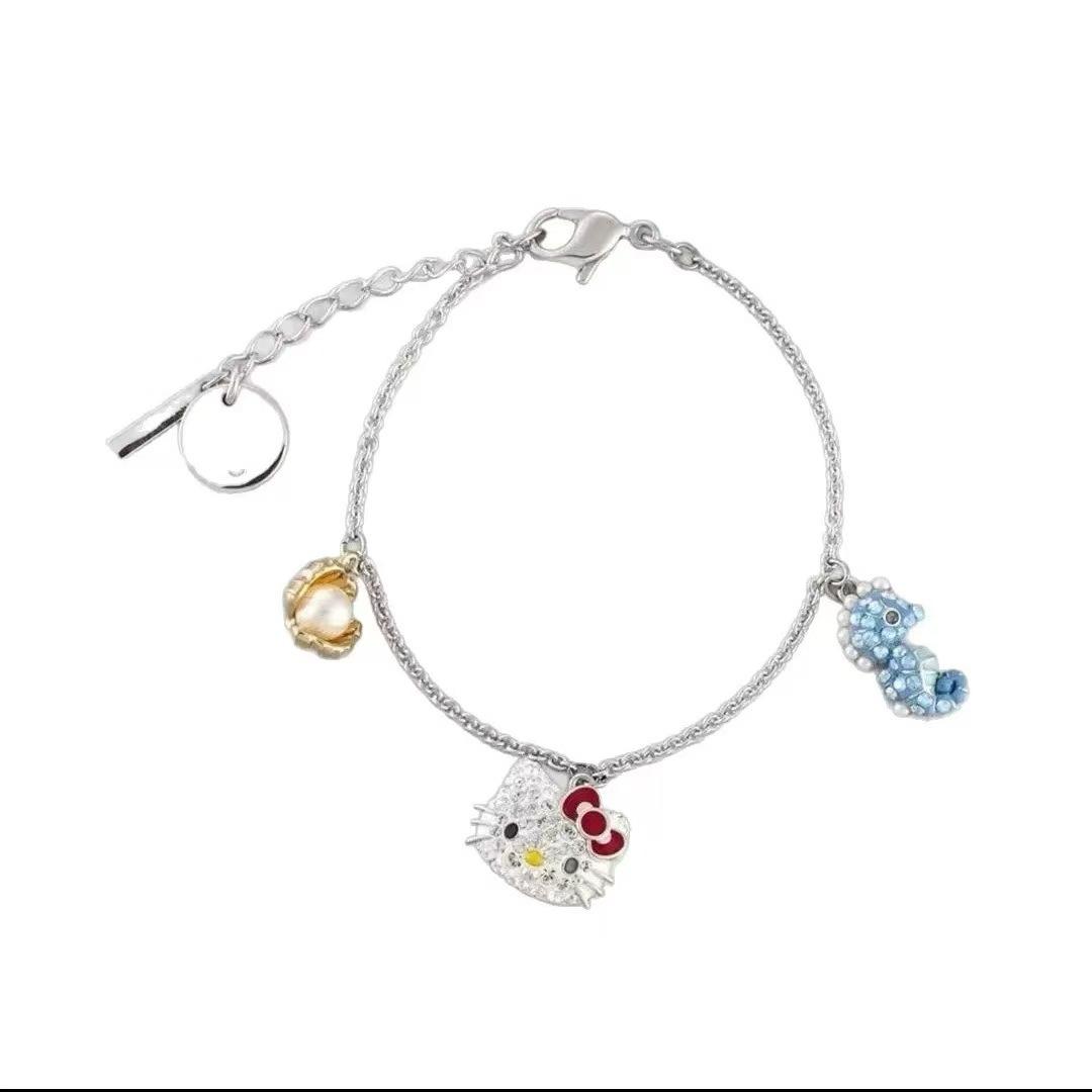 Hello Kitty Hello Kitty bracelet female cute bracelet seahorse shell decorative jewelry jewelry