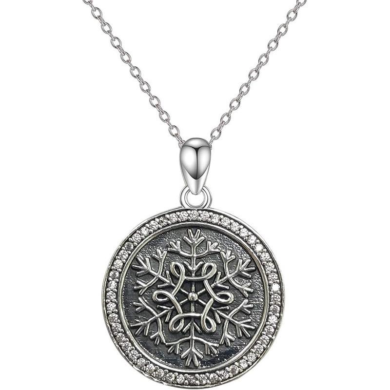 Snowman Geometric Bell Heart Snowflake Necklace Zinc Alloy Chain Women Jewelry