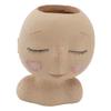 Face Planter Pot Resin Fade Proof Cute with Drainage Hole Head Succulent Pot for Decoration Type 3