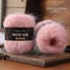 Comfortable Thread Cotton Blended Alpaca Mohair Yarn Long Haired Handmade Knitting Yarn Soft Fluffy Crochet Yarn Diy Handicrafts