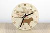 Bulldogge, Englische Bulldogge, Britische Bulldogge - Uhr mit Hund, Holzuhr mit Gravur, Personalisierte Uhr von Art-Dog