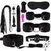 Plush Suit Whip Mask Handcuffs Vibrator Bundled Binding Sexy Toy Set SM Game Kit