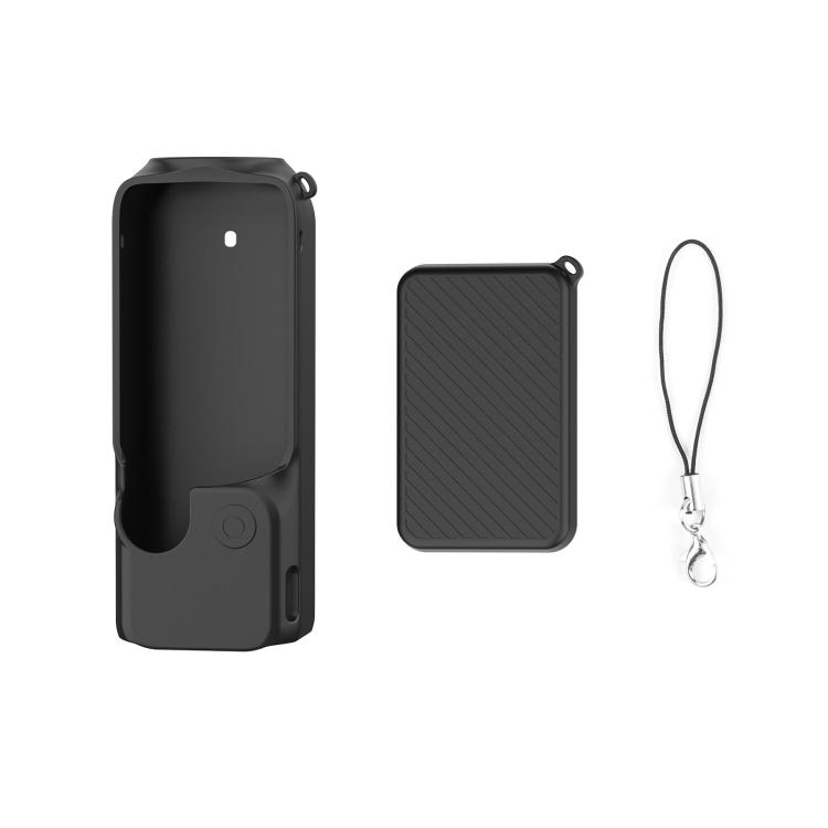 For DJI OSMO Pocket 3 PULUZ 2 In 1 Silicone Cover Case Set with Strap