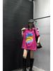 Women's European Style Tie-Dye Rainbow Letter Print Loose T-Shirt - Spring Mid-Length Top