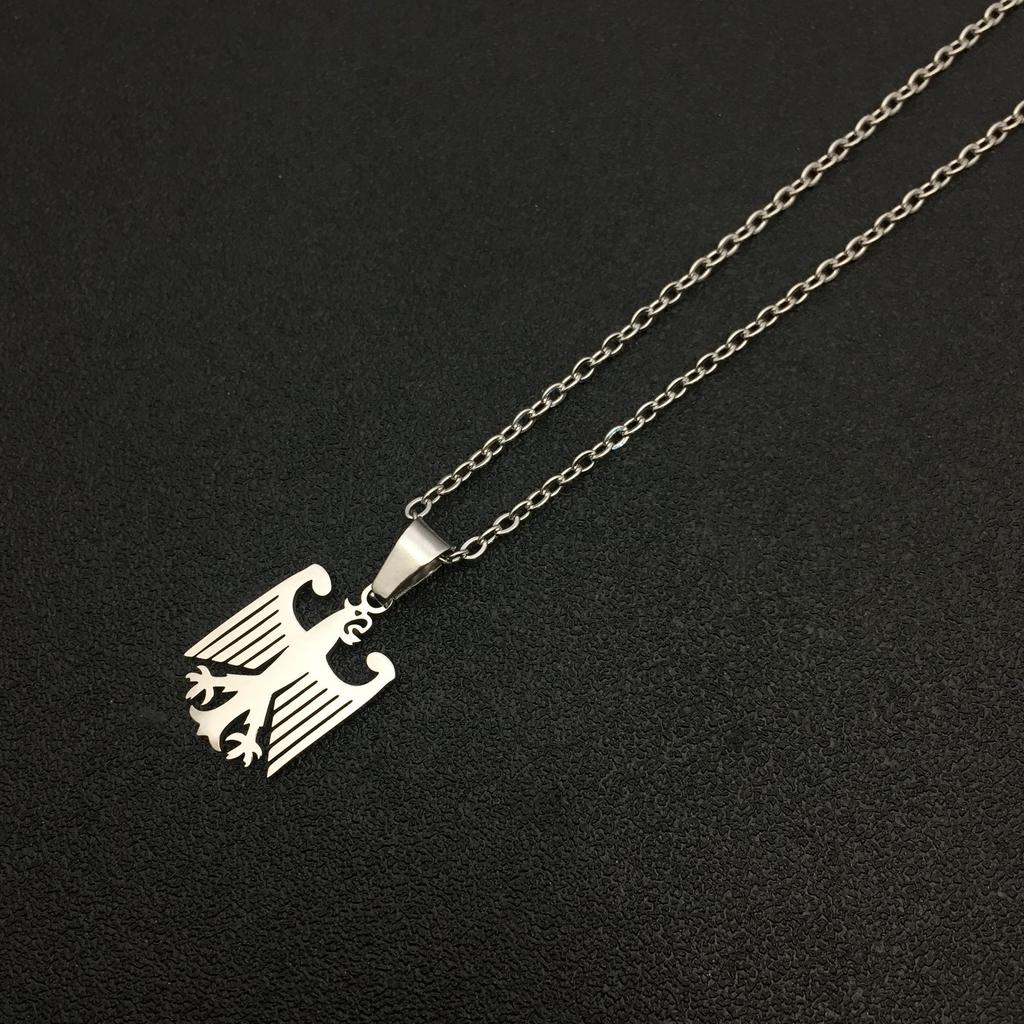 Stainless Steel German Eagle Necklace for Women - Simple and Stylish