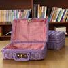 Manual Woven Cosmetic Storage Box Retro Rattan Suitcase with Hand Gift Box Wicker Rattan Picnic Laundry Baskets Home Storage