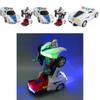 Exciting Deformable Robot Police Car Toy With Flashing Lights And Sounds For Kids