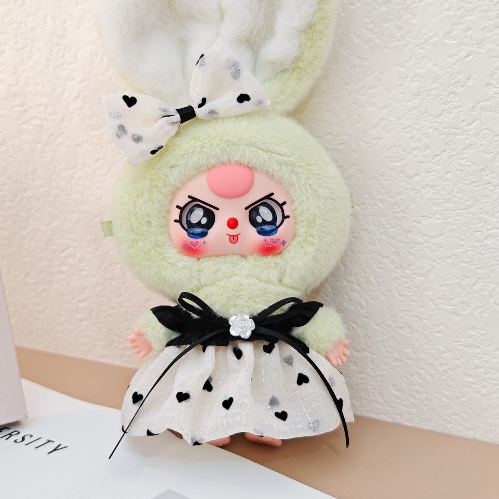 Macaron Little Rabbit Doll Clothes: Cute Pendant, Outfit for 3-Year-Old, Blind Box Edition
