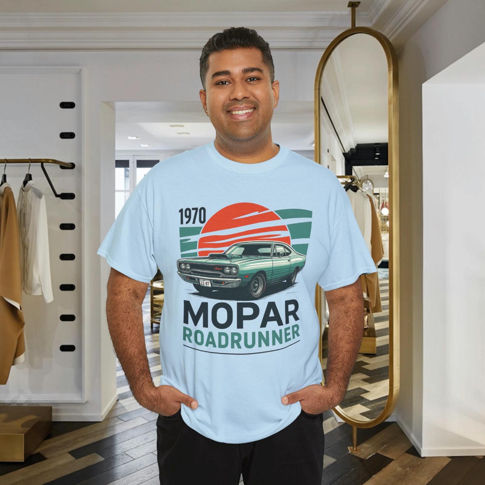 1970 Mopar Roadrunner Retro Vintage Muscle Car T-Shirt 2XL