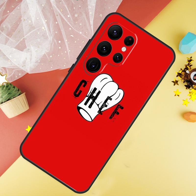 Love Baking Chef Knife Phone Case For Samsung Galaxy S26 S25 Ultra S23 S21 S20 S22 S24 FE S10 Plus Cover Coque