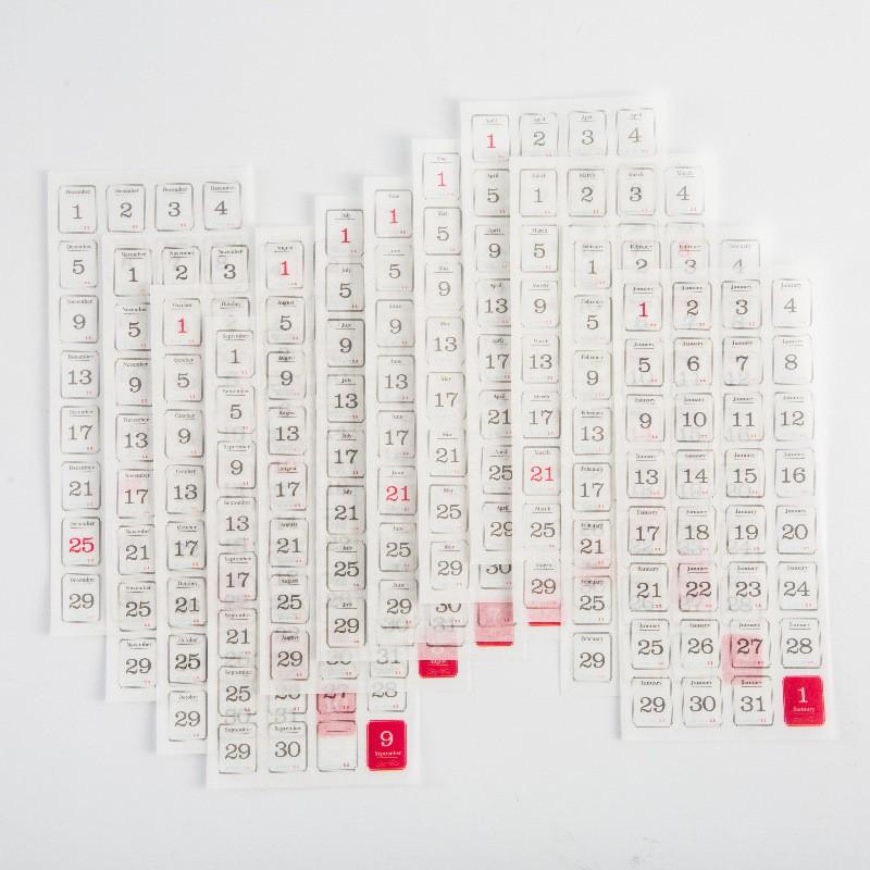 Yuezhen Daily Planner Stickers - 365-Day Journal Die-cuts
