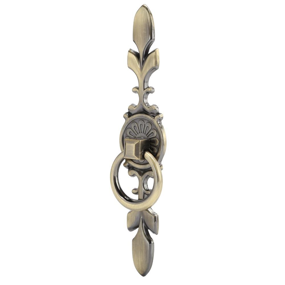 2pcs Zinc Alloy Ring Pull Handles Antique Bronze Drawer Handles Cabinet Knobs  Dresser Closet