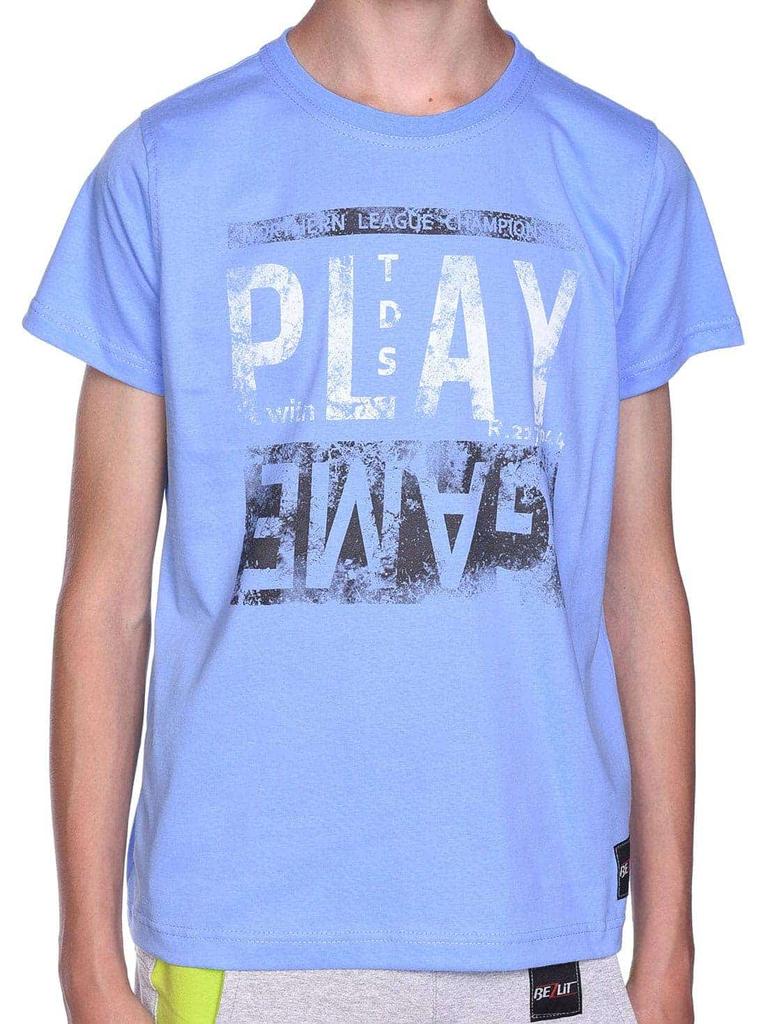 Boys' T-shirt with Motif Print and Summer Colors