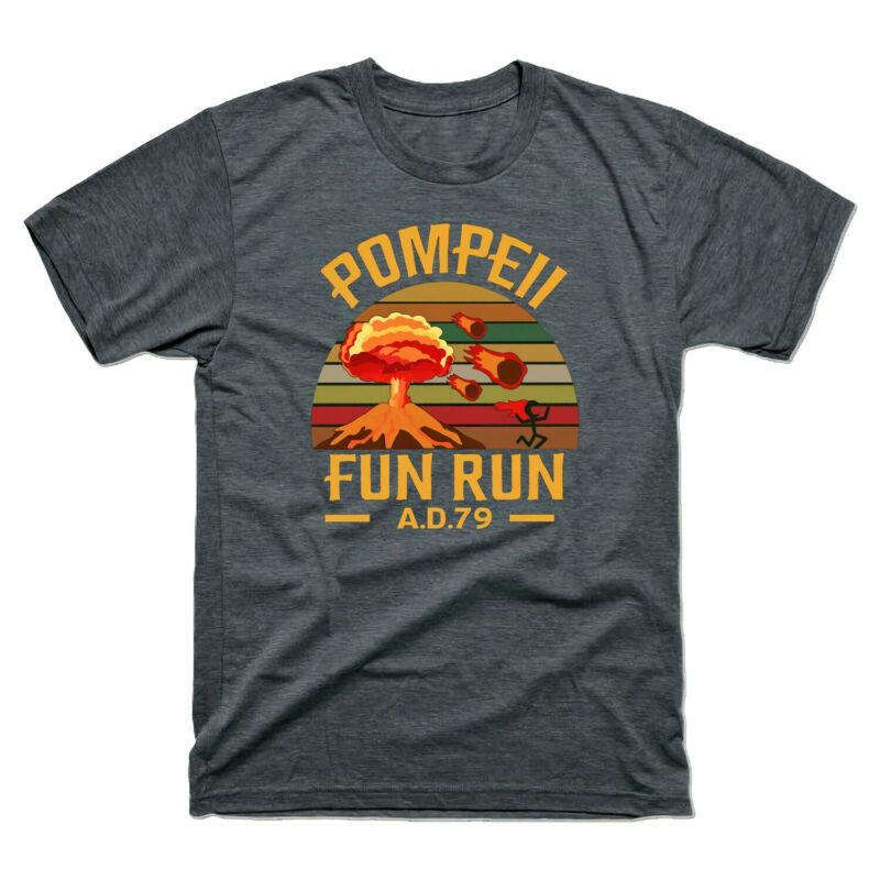 Shirts Vintage Cotton T-Shirt Fun Tee 79 Pompeii Run AD Retro Unisex's
