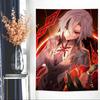 Genshin Impact Arlecchino DIY Wall Tapestry Hippie Flower Wall Carpets Dorm Decor Wall Art Decor