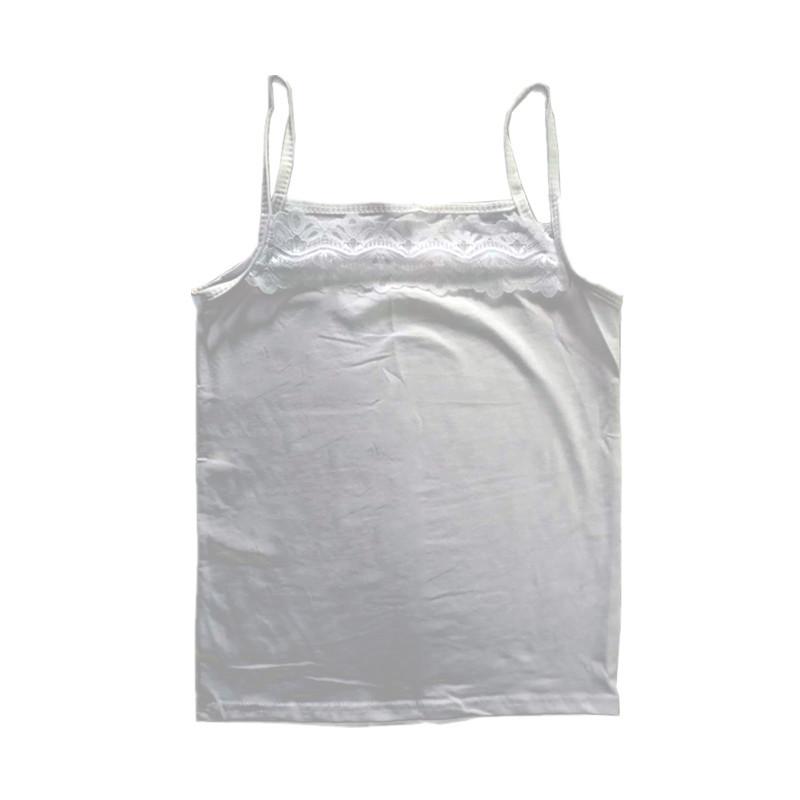 2025 Korean Style Women's Lace Camisole - Solid Color, Slimming, Sexy, Sleeveless Innerwear