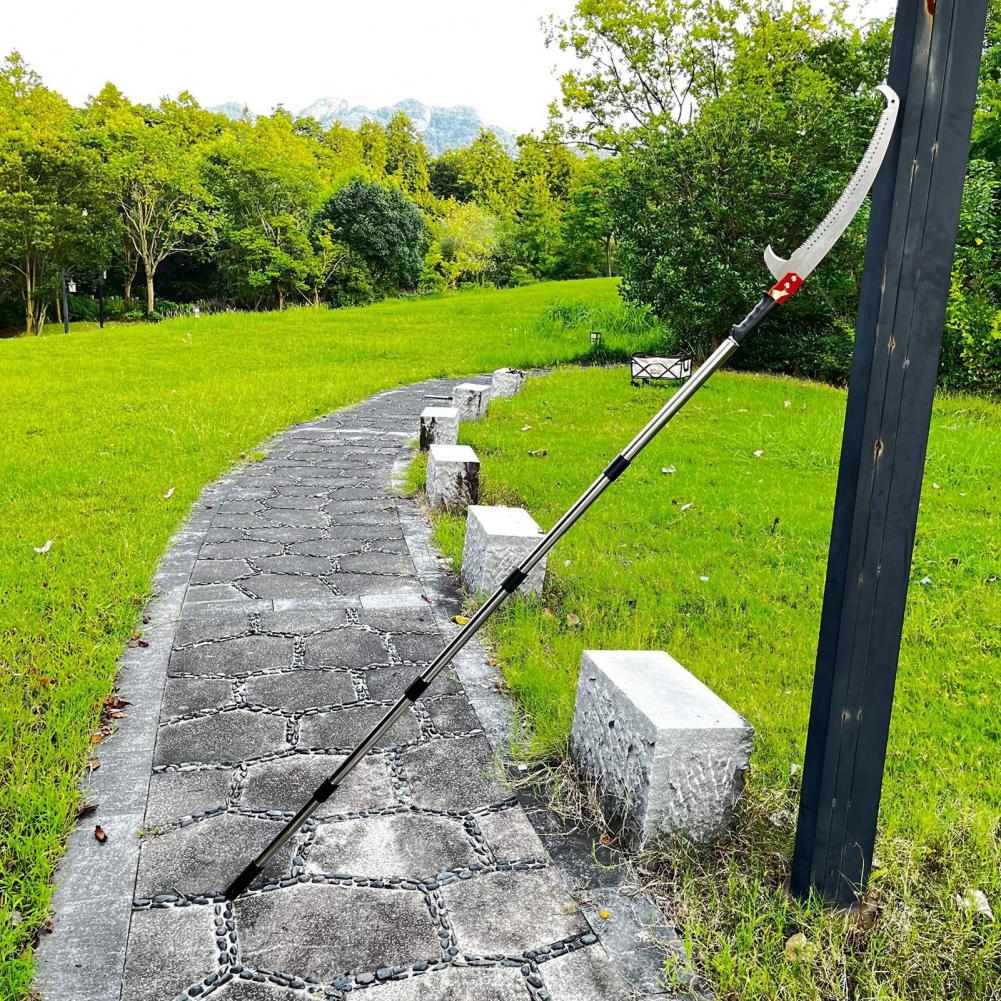 Tree Pruner Pole Saw Manual Telescopic Pole Saw Extendable Tree Pruning Saw with Telescopic Extension Pole for High Tree