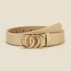 Cintura da Donna in Ecopelle PU con Fibbia Rotonda in Lega - Accessorio Casual Versatile