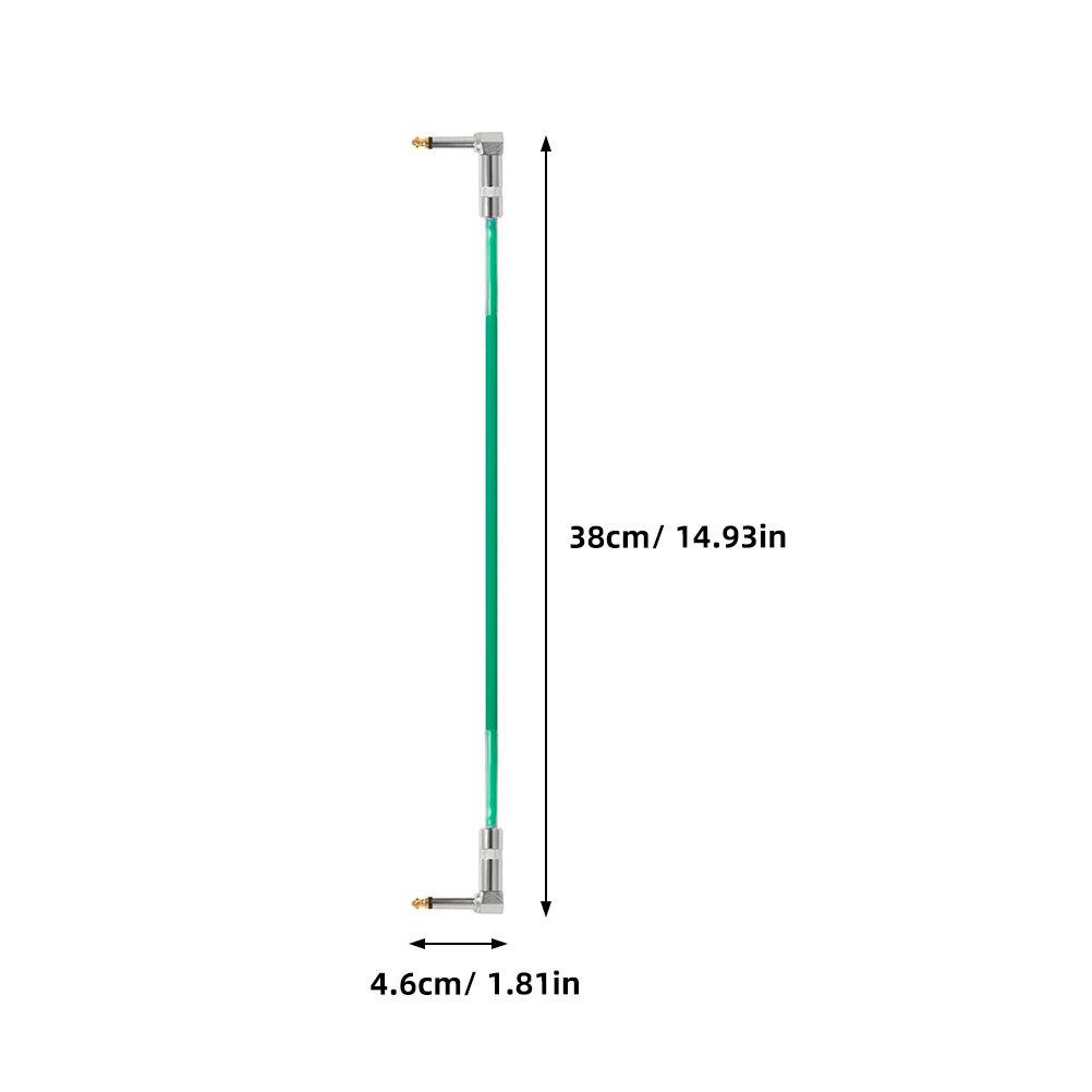 Guitar Patch Cable 6.35mm Electric Guitar Cord Single Block Effector Connection Cable High-Fidelity Sound Durable PVC Copper