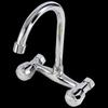 Lilang Copper Double-Handle Wall-Mounted Kitchen Faucet