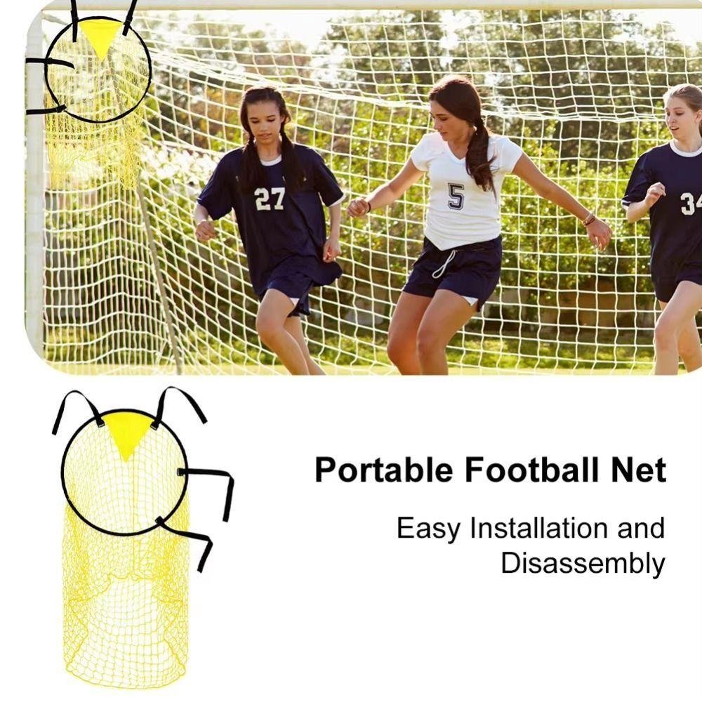 Quality Mesh Soccer Ball Net Foldable Football Shooting Goal Net  Outdoor