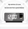 Multifunctional LED Projection Alarm Clock with Large Screen