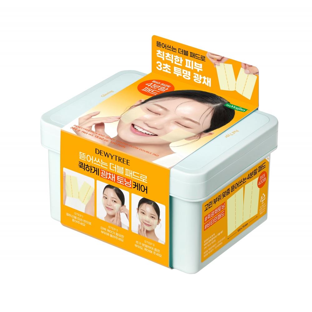 Dewey Tree [large Capacity] Dewey Tree Pick   Quick Rip Off Double Pads  100 Sheets  Makeup Feet Calming Pool Pore Elasticity Vita Radiance 