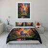 "Enchanted Forest Dreamscape." Bedding Sets Duvet Covers Pillowcases(1* Duvet Cover 2* Pillowcases Without Duvet Insert)