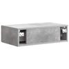 Wall Mounted Side Table Concrete Grey 59 x 34.5 x 17 cm