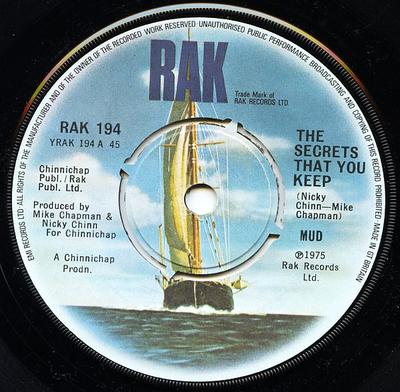 7inch Record MUD - The Secrets That You Keep / Still W RAK194 RAK 1975 Japan Rock Used