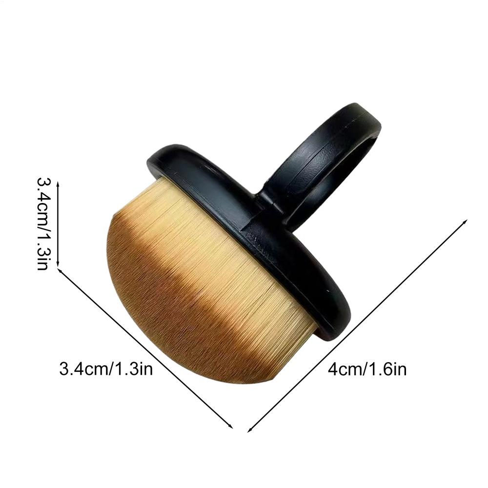 1PC Manicure Dust Clean Brush Finger Ring Duster Soft Hair Nail Polishing Powder Dusting Tools Nail Art Dense Bristles Brush чёрный