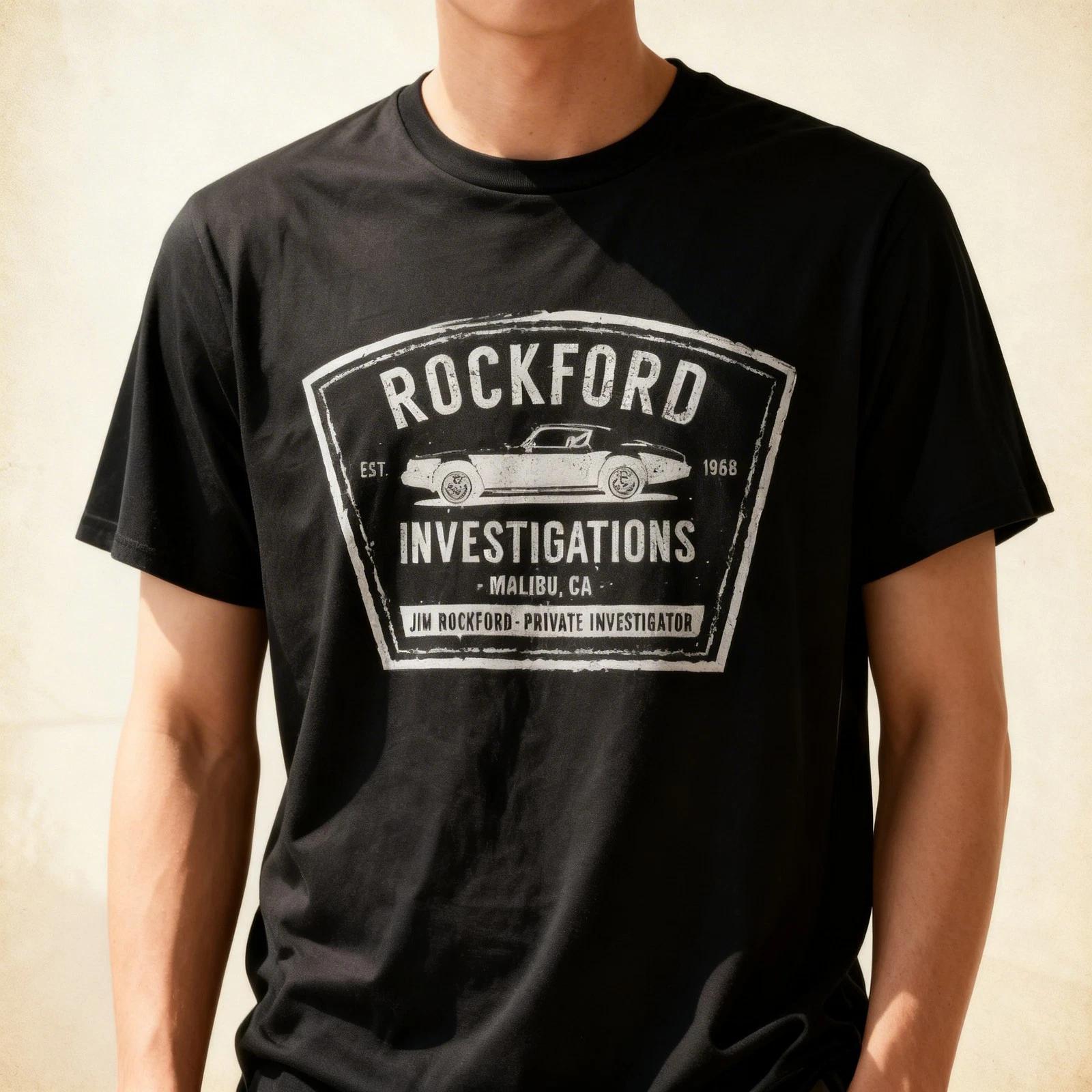 Cozy Rockford Files Investigations Malibu, Ca Jim Classic Tee T-Shirt S-4XL M