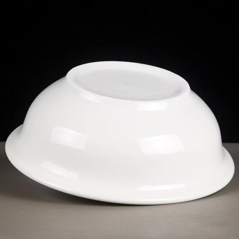 Zhi Shi Pure White Ceramic Soup Bowl Set