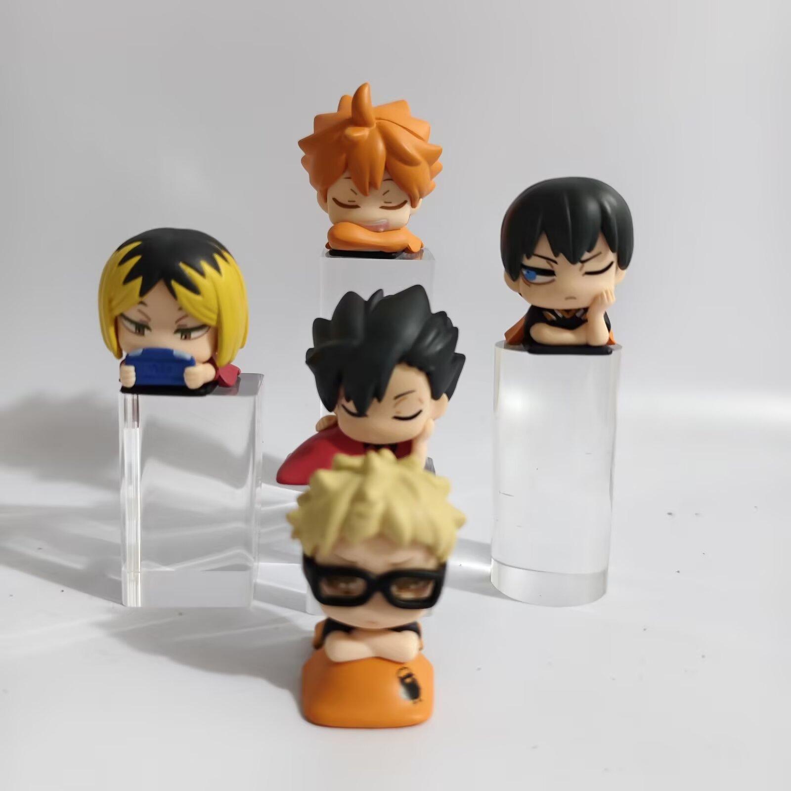

5pcs/set Haikyuu Characters Sleep Version Volleyball Figure Model Toys with box