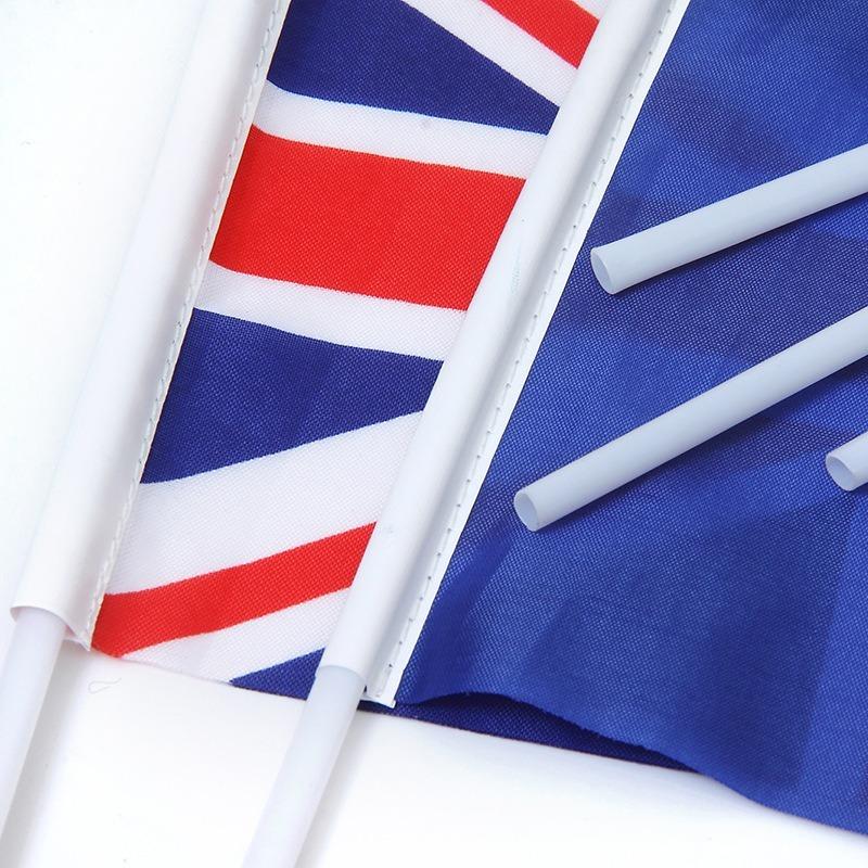 100PCS/Pack Hand Hold Flag 2024 Europe Football Game Handheld Mini Flag Nations Flag for Soccer Events Fans